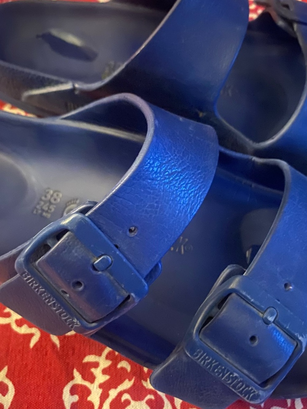 Blue Birkenstocks size EU 38 - Picture 2 of 4